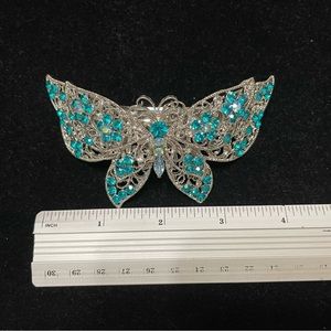 Beautiful metal butterfly hair barrette. BRAND NEW.